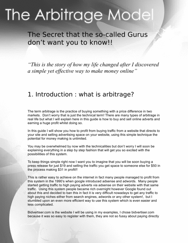 Product picture Secret Traffic Methods The Gurus Dont Want You To Know